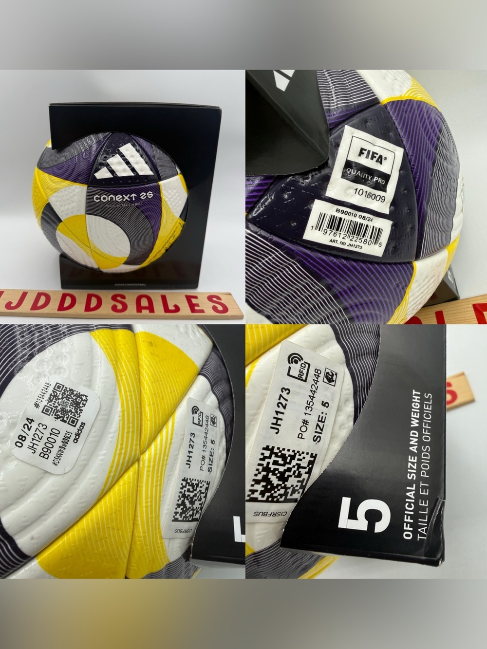 Adidas Conext 25 FIFA Quality Pro Ball Soccer Ball Size 5 JH1273 NIB


New
